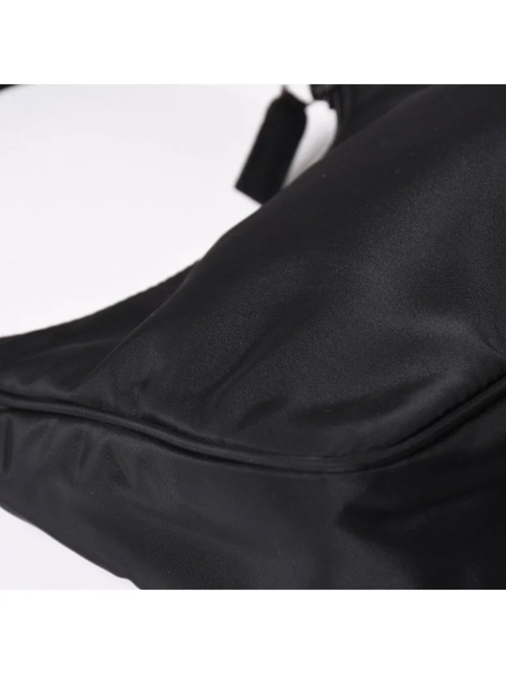 Prada Hobo Handbag Nylon Black